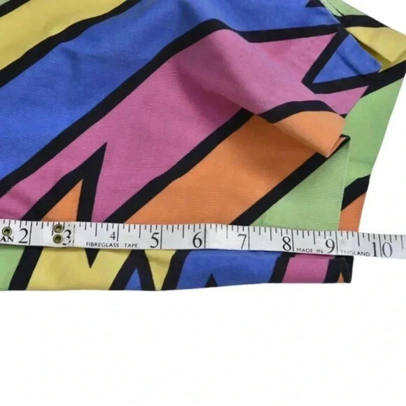 Loudmouth Shorts Colorful Bold Zigzag Patterned Multicolor Size 4 - Picture 5 of 10